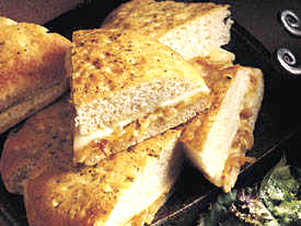 Onion Focaccia Wedges Onion Focaccia Wedges picture